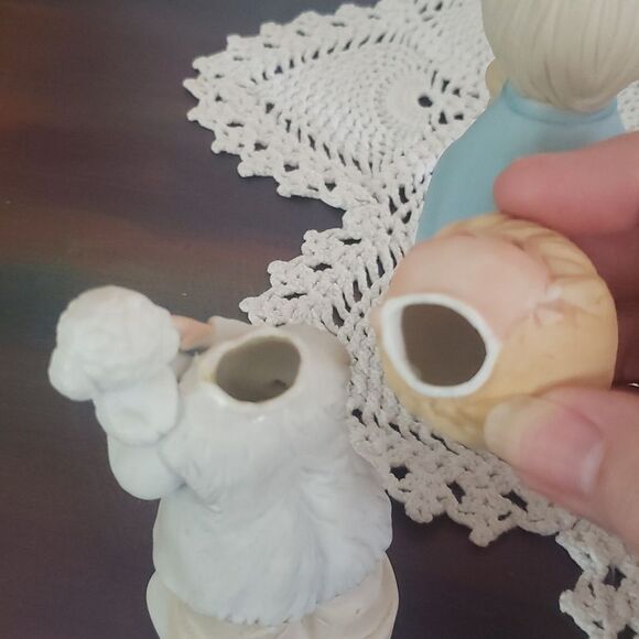 Vintage 1970s Homco 7 Pc Children Christmas Nativity Set #5502 & #5503 - Picture 6 of 7